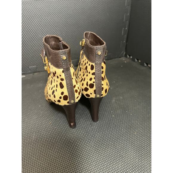 Tory Burch Priscilla Animal Print Bootie Calf Hair Cheetah Leopard‎ Womens 8.5 - Picture 9 of 11